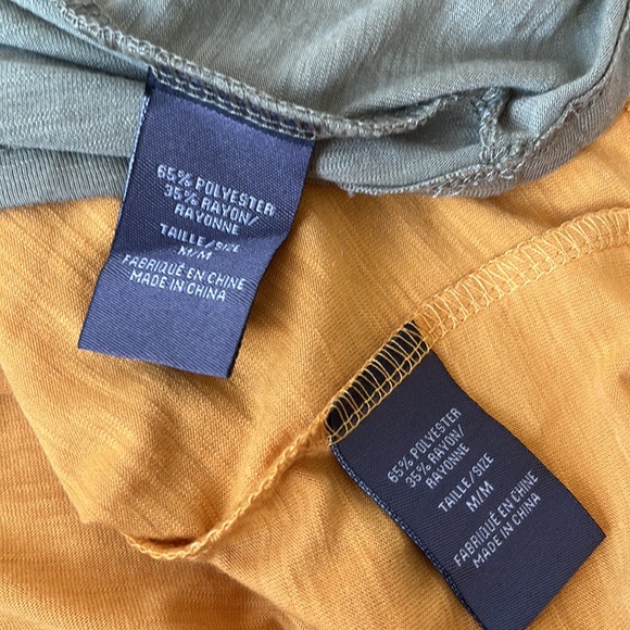 Two embroidery top tank tops mustard and green - Picture 4 of 4